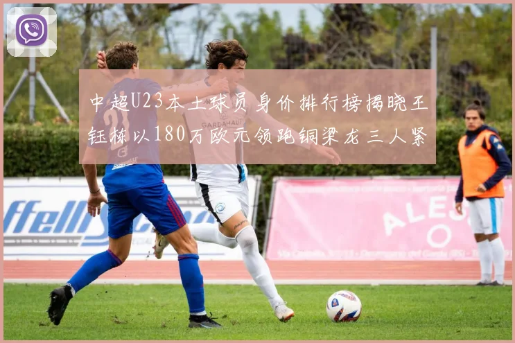 中超U23本土球员身价排行榜揭晓王钰栋以180万欧元领跑铜梁龙三人紧随其后